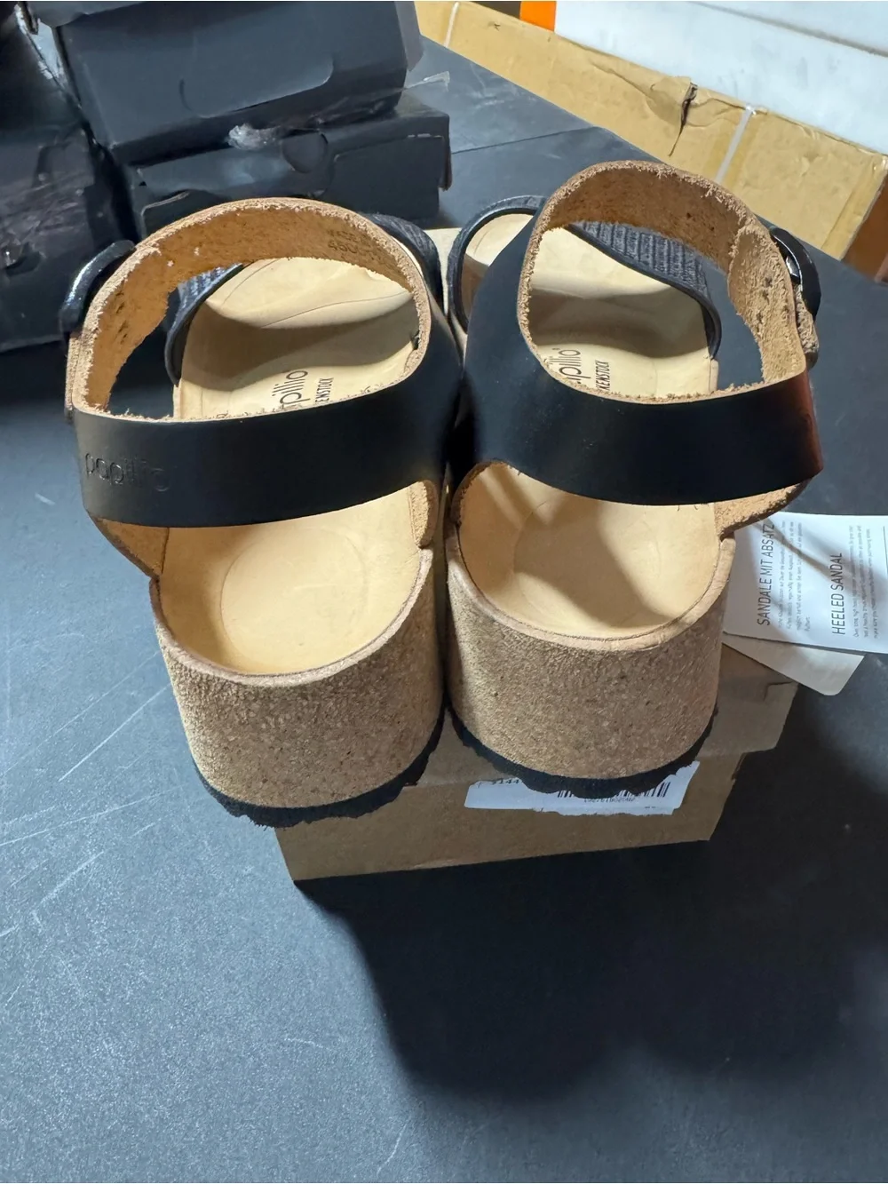 BIRKENSTOCK Papillio Glenda Platform Ankle Strap Sandals EU40/ US9-9.5 Black